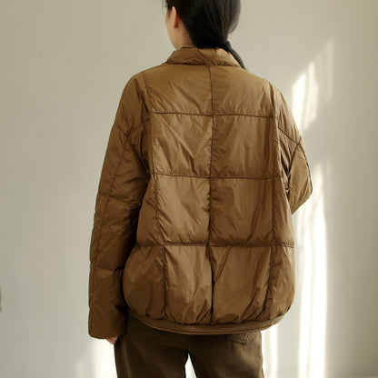Women Winter Retro Casual Down Coat