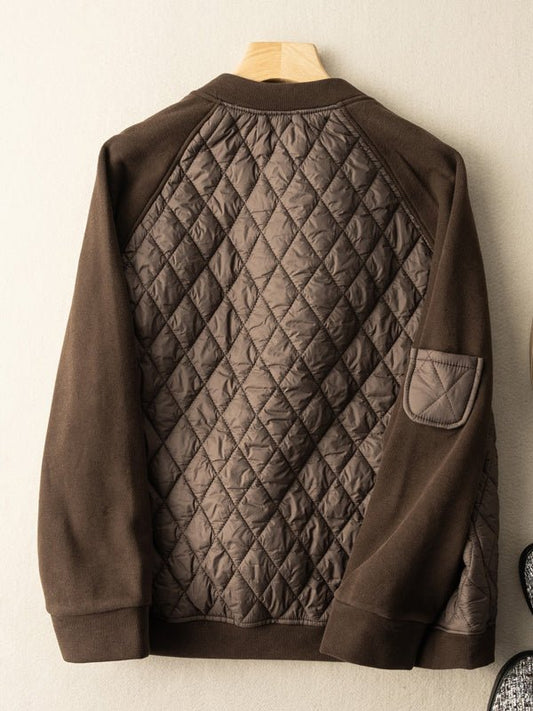 Classic Plaid Loose Casual Versatile Coat With Pockets