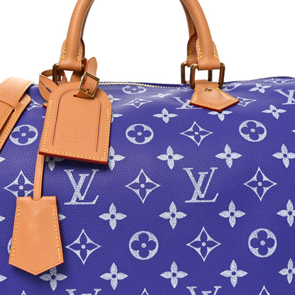 Calfskin Monogram Speedy P9 Bandouliere 40 Amethyst