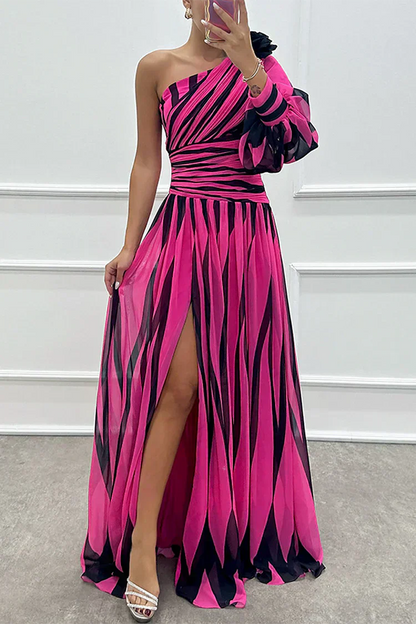 Cordelia | Women's Wedding Guest One Shoulder Asymmetric Maxi Dress