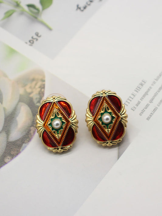 Vintage Women Retro Alloy Earrings