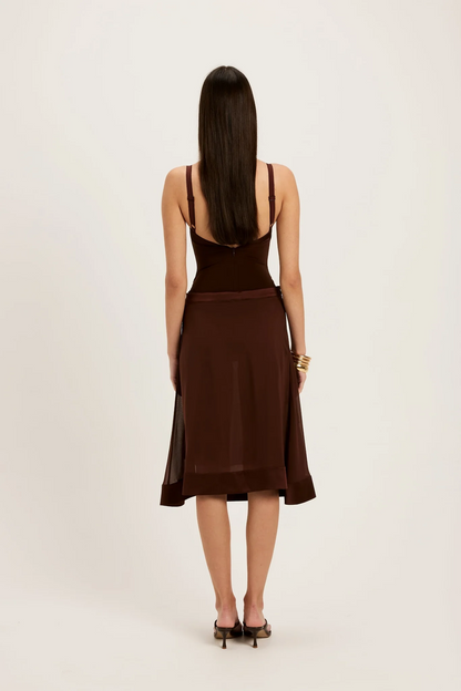 Sexy Sling Slim-Fit Solid Color Two-Piece Skirt Suit