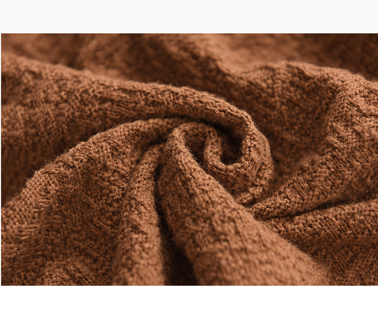 Vintage Jacquard Turtleneck Sweater