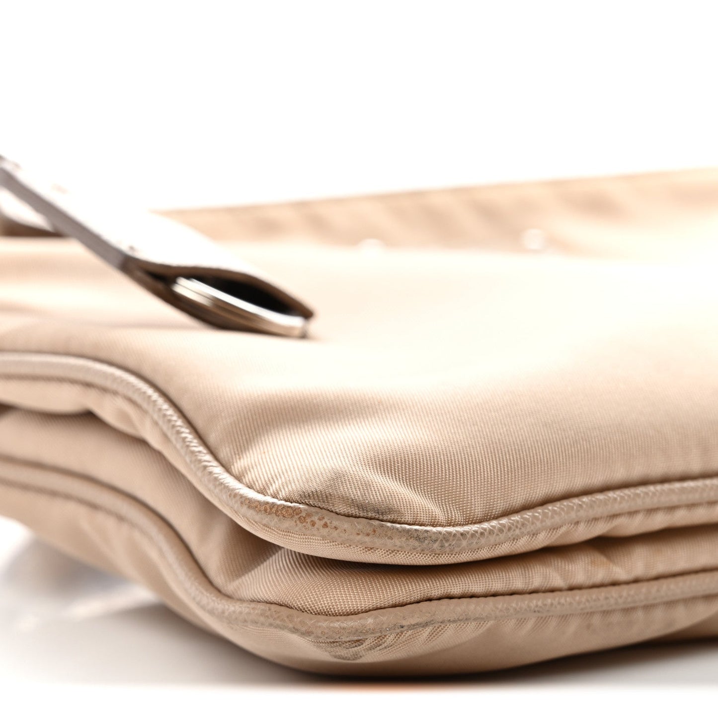 Re-Nylon Saffiano Re-Edition 2000 Double Zip Crossbody Bag Cammeo