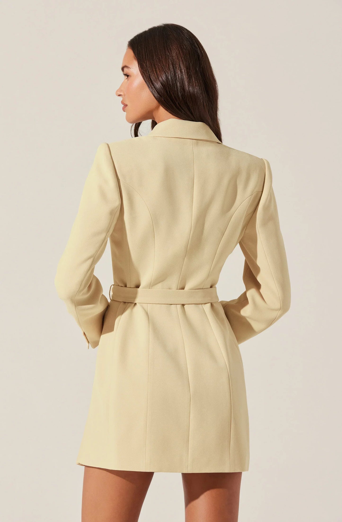 Kesari Pleated Blazer Wrap Dress