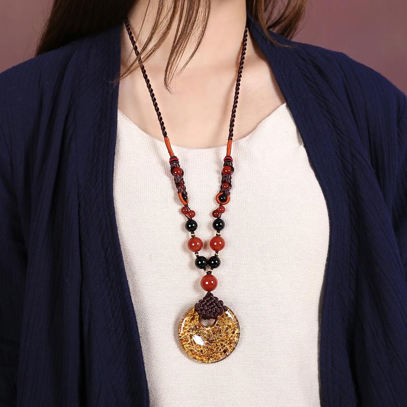 Chain Necklace Accessories Retro Necklace