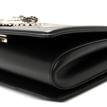 Calfskin Large Devotion Crossbody Bag Black