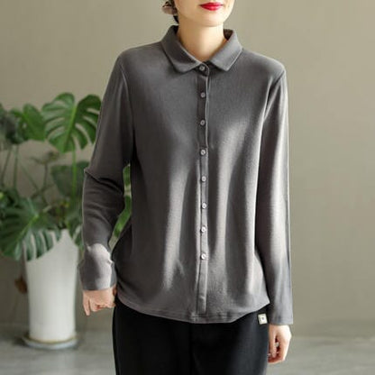 Women Casual Solid Darlon Winter Blouse