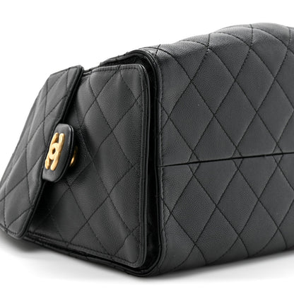 Caviar Quilted Small Chanel 25 Handbag Black