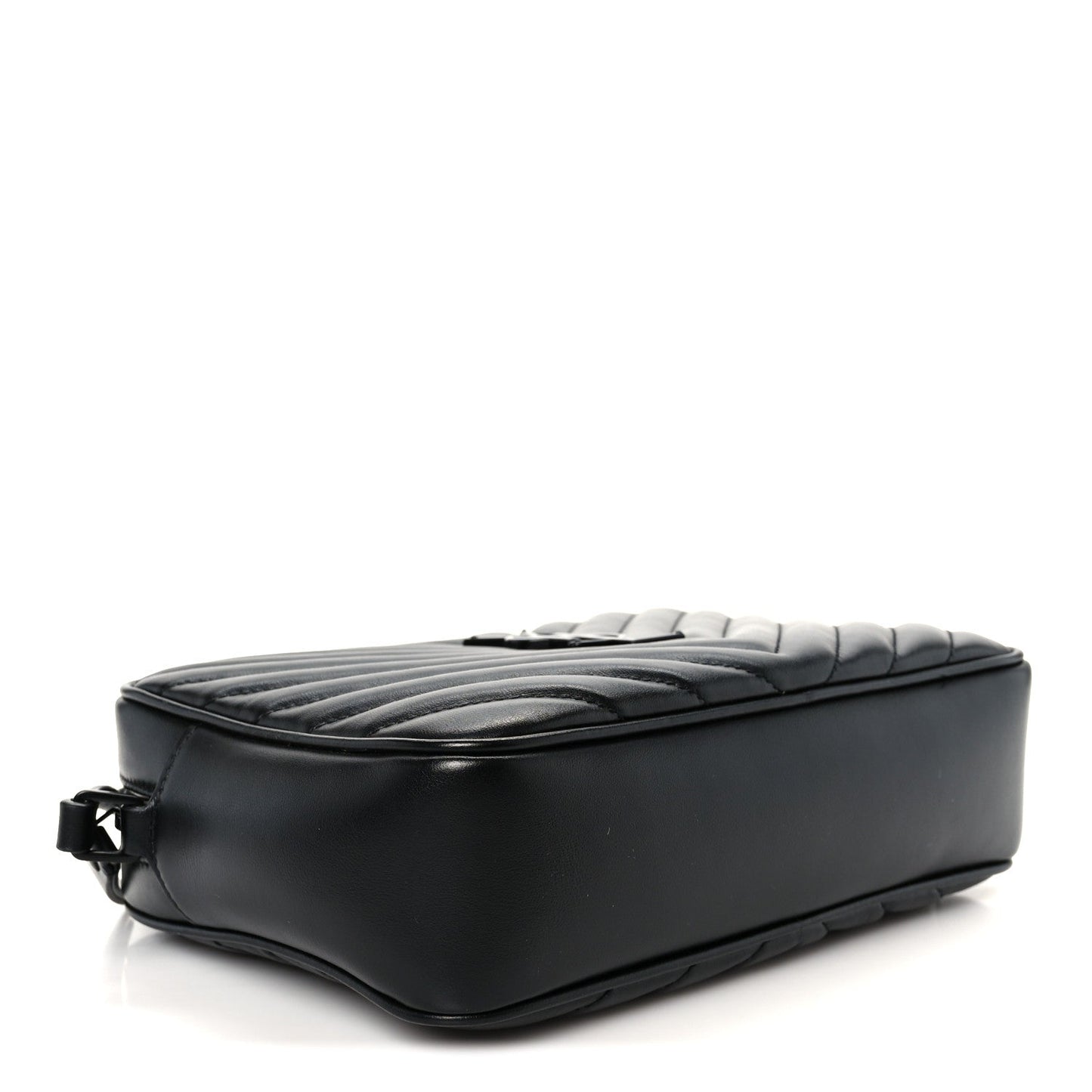 Calfskin Matelasse Monogram Monochrome Lou Camera Bag Black