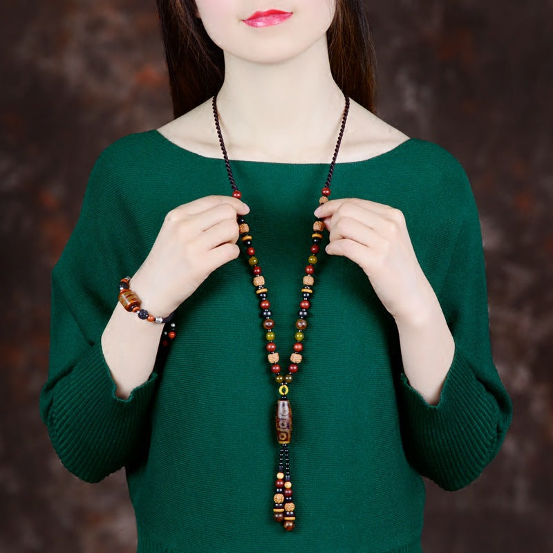 Retro Style Bead Necklace