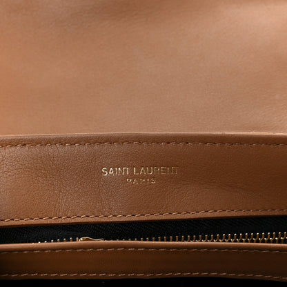 Suede Toy Loulou Shoulder Bag Cinnamon