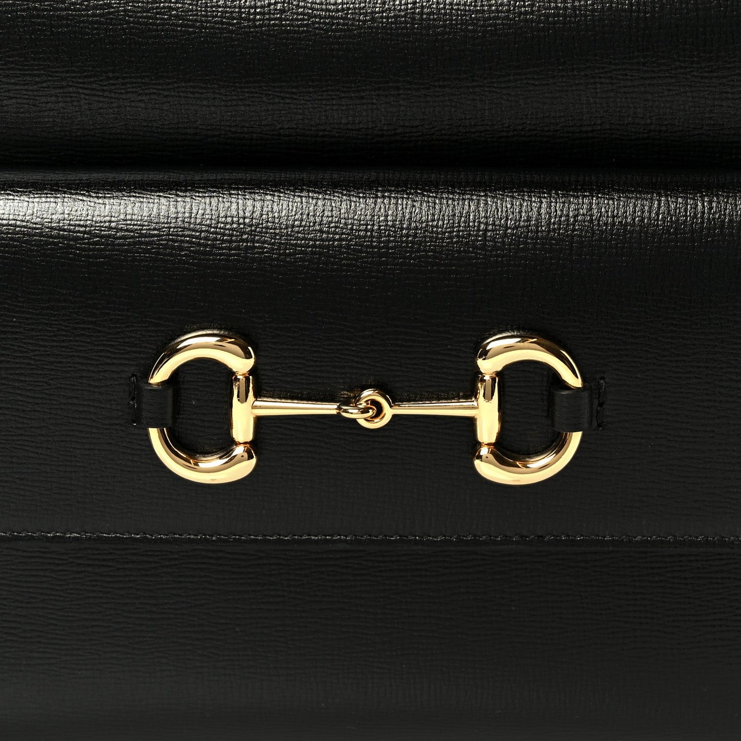 Textured Calfskin Small Horsebit 1955 Shoulder Bag Black