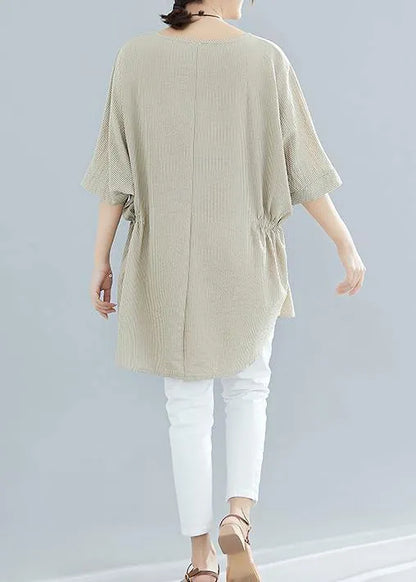 Loose Batwing Sleeve cotton Blouse Inspiration nude shirts summer