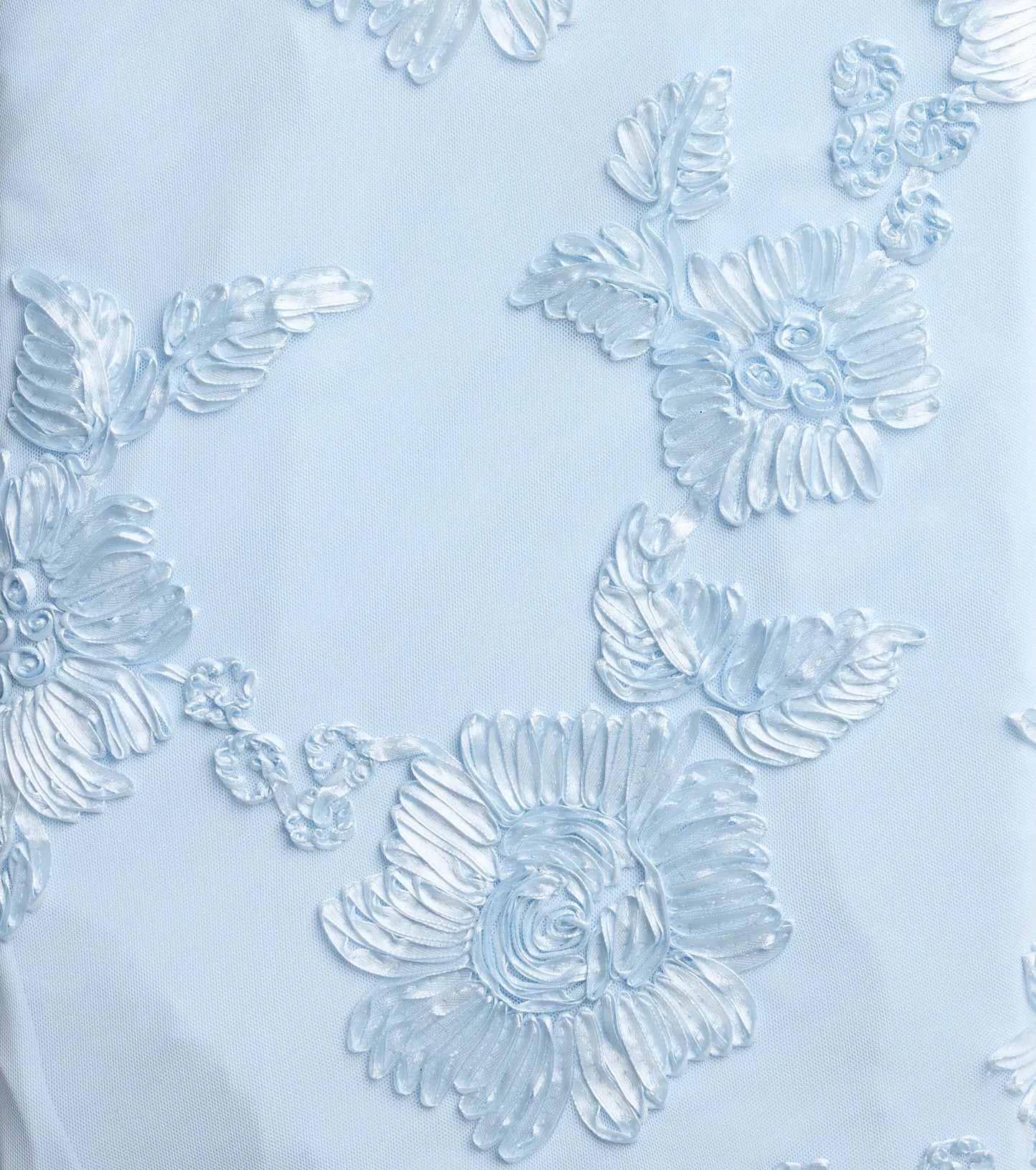 Gabi Lace-Up Floral Trim Mermaid Formal Dress