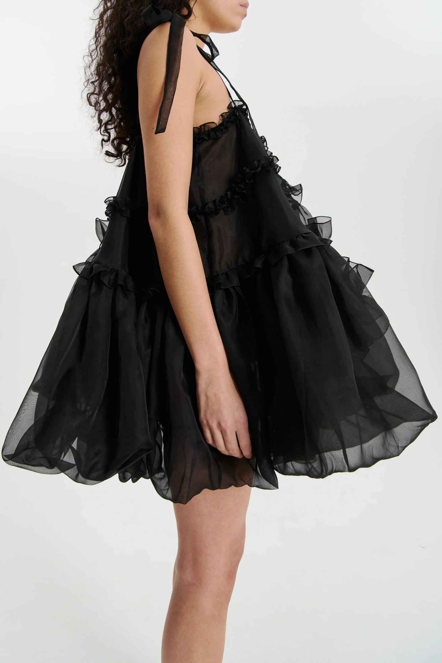 Cristina | Dress Satin Organza Black