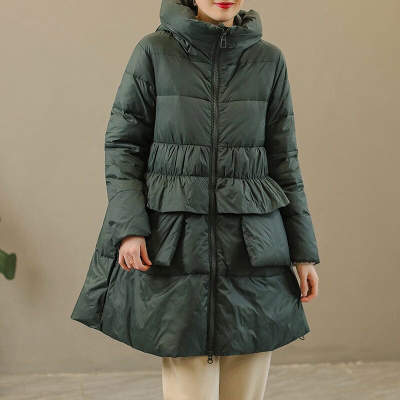 Winter Casual Extra Thick Hoodie Warm Down Coat