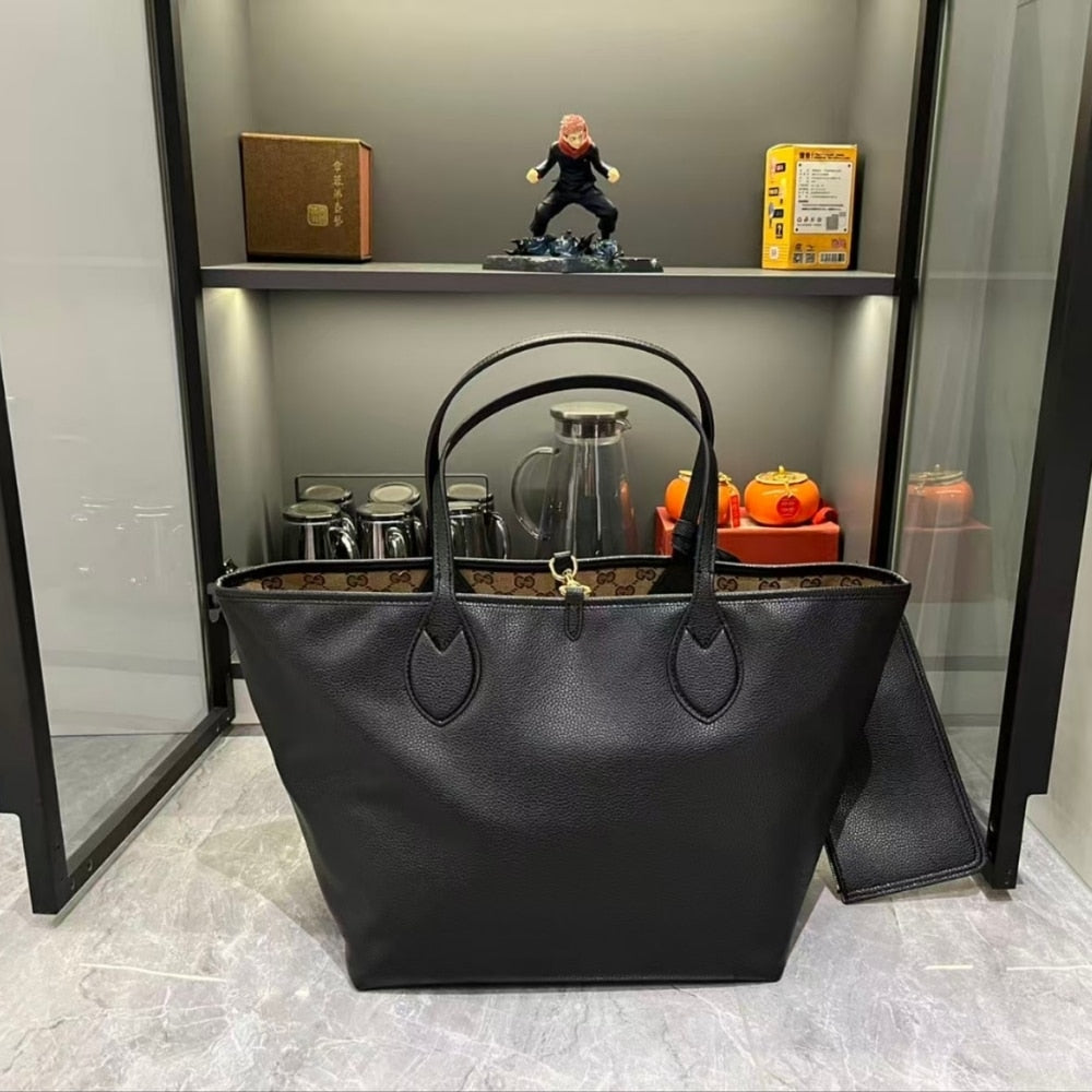 GUCCI TOTISSIMA LARGE REVERSIBLE TOTE BLACK 30CM ‎839112 AAFEQ 1069
