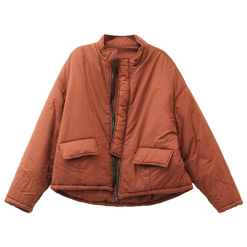 Women Retro Casual Loose Quilted Coat