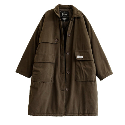 Winter Cotton Quilted Casual Loose Overcoat