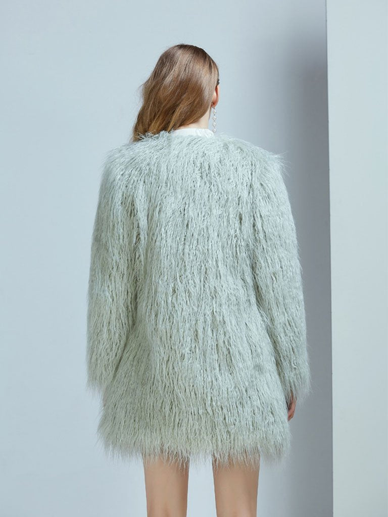 Faux Fur Long Coat Women Winter Coat