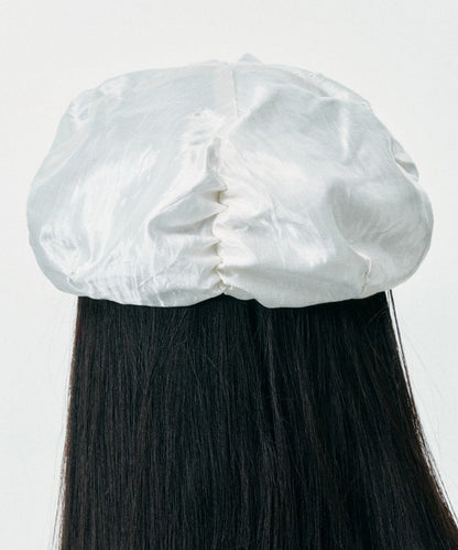 Summer Japanese Silk Pleated Floral Versatile Breton Hat