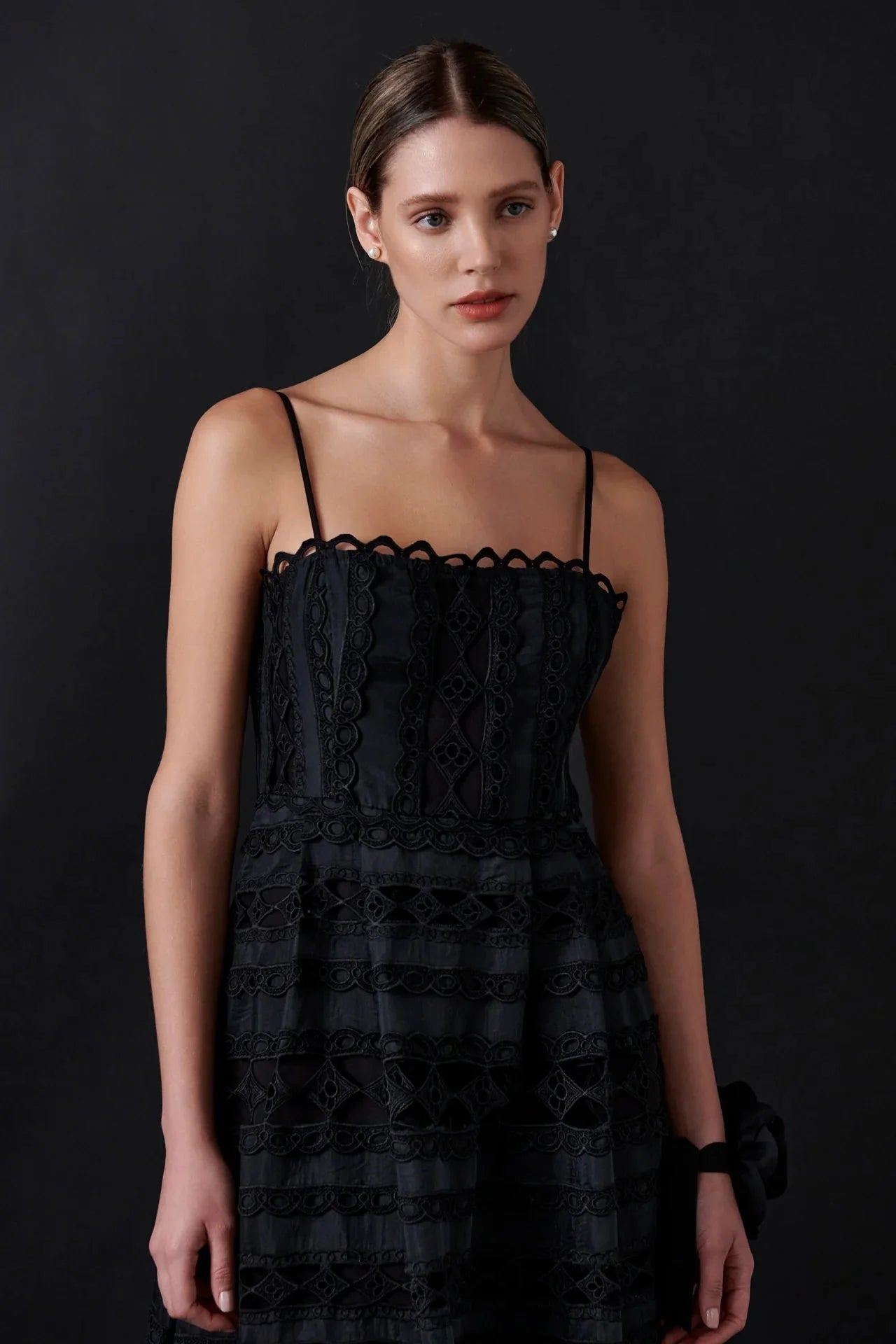Combination Lace Maxi Dress