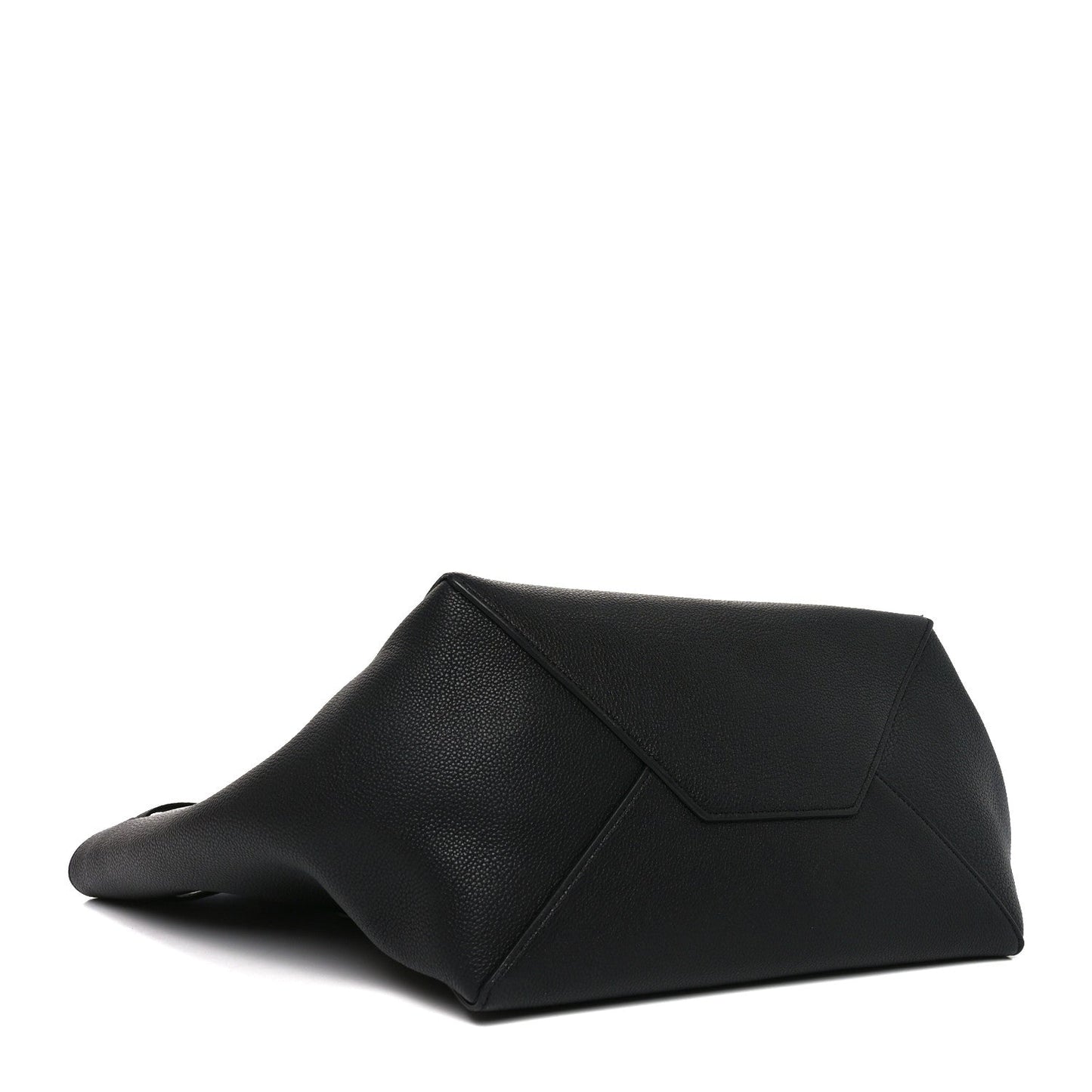 Soft Grained Calfskin Small Belt Cabas Phantom Black