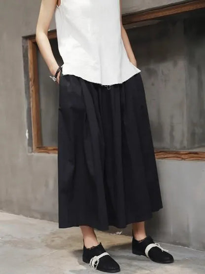 Simple Black Light Loose  Dress