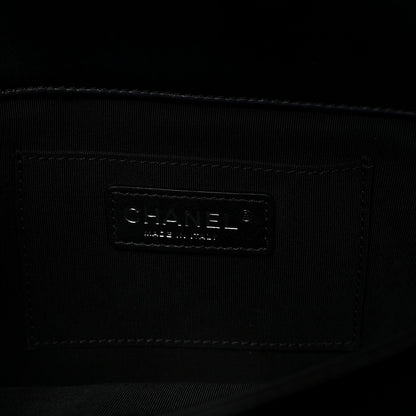 Lambskin Quilted Fold Up Again Clutch Black