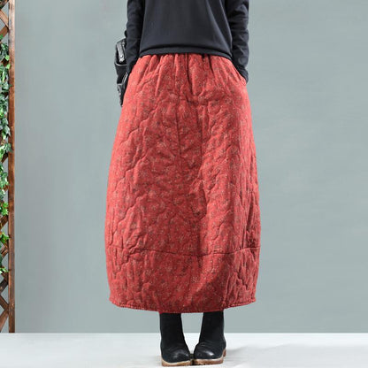 Vintage Floral Quilted Skirt