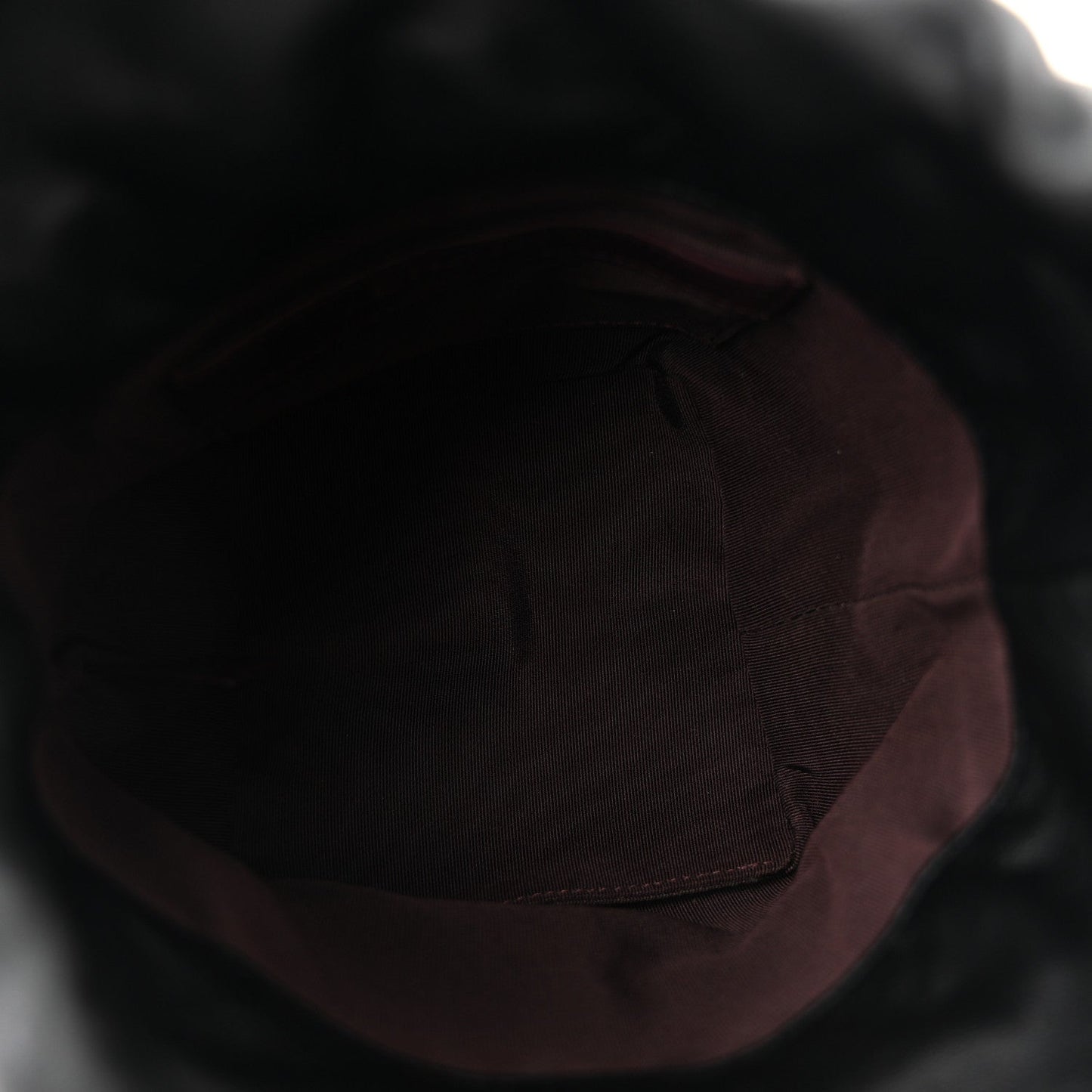 Lambskin Bucket Chain Drawstring Bag Black