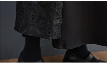 Loose Plus Size Stitching Design Skirt
