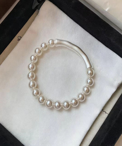 Beautiful White Pearl Bamboo Joint Bracelet