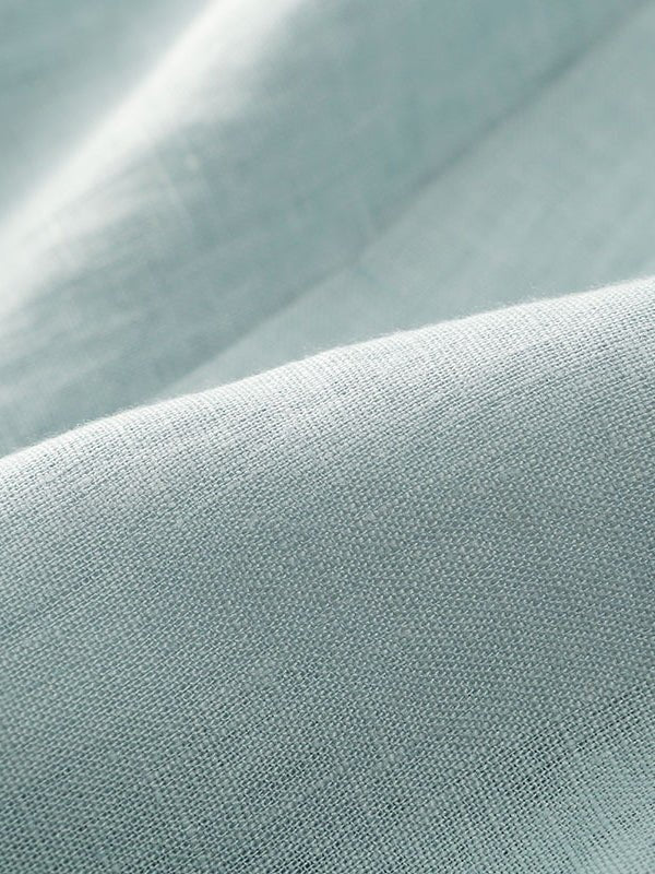 Solid Color Casual Linen Wide Leg Shorts