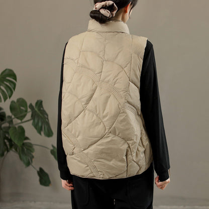 Winter Casual Loose Solid Down Vest