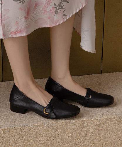 New Red Comfortable Splicing Flat Shoes Cowhide Leather