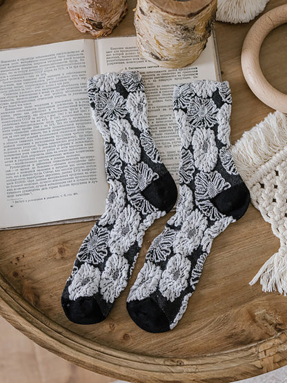 3 Pairs Winter Court Style Lolita Women Socks