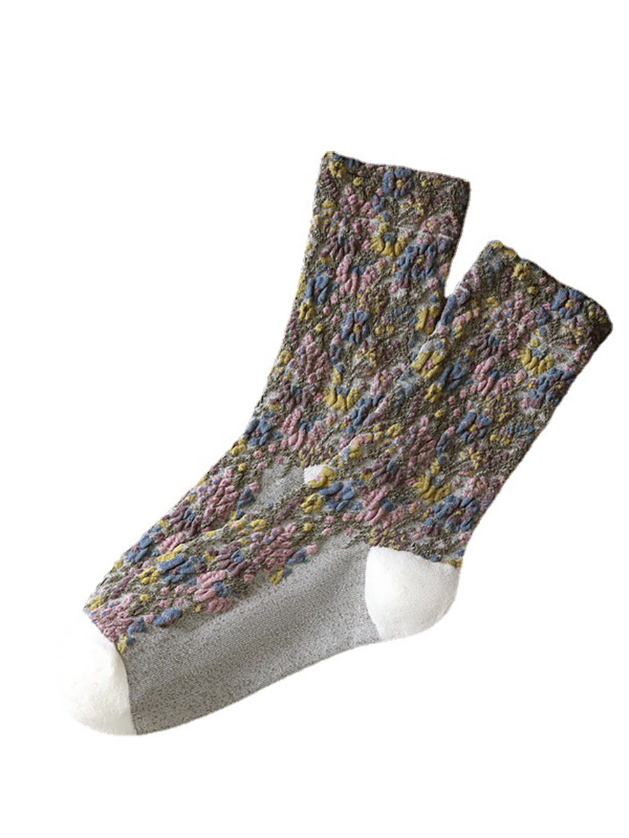 5 Pairs Vintage Winter Socks For Women