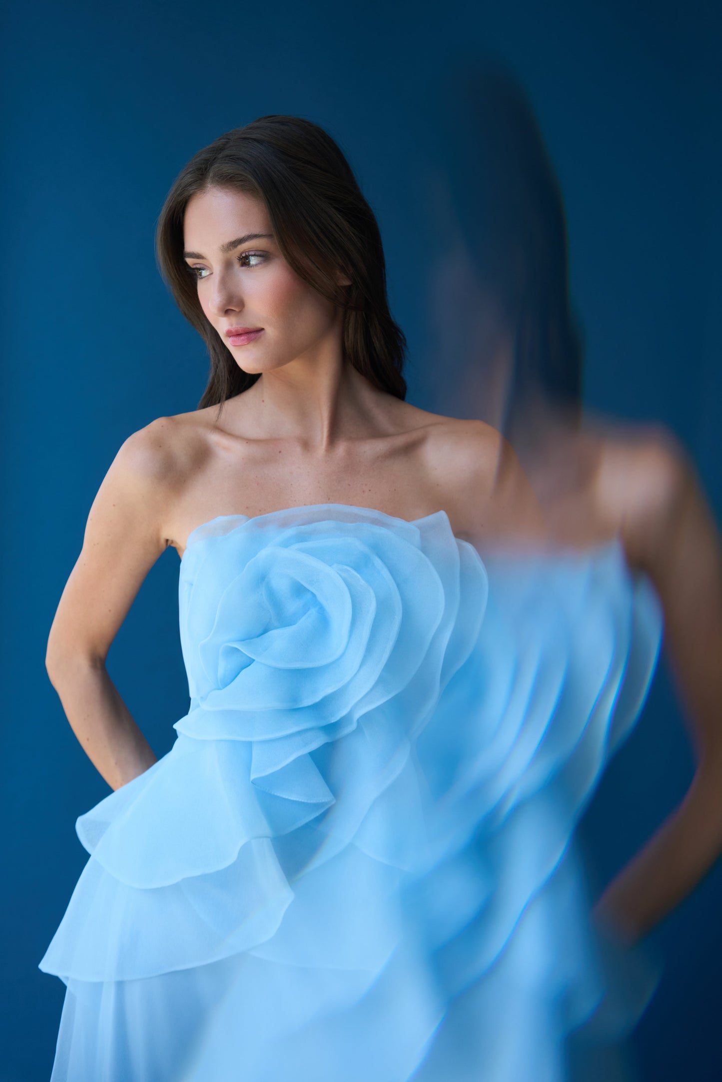 Gilda Draped Rose Gown