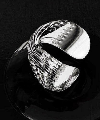 Unique Silk Stainless Steel Cross Wrap Around Cuff