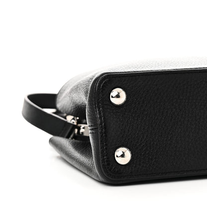 Taurillon Capucines BB Black Fuchsia