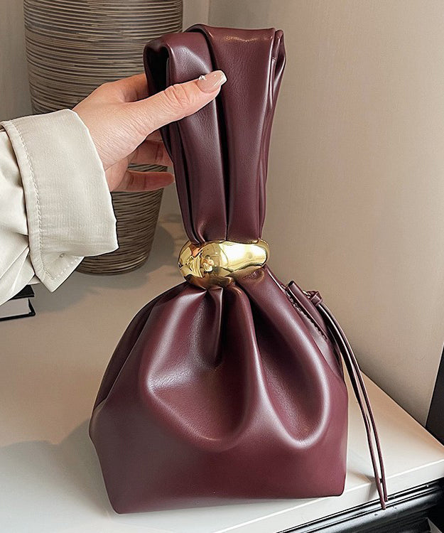 Original Design Mulberry Faux Leather Bucket Bag