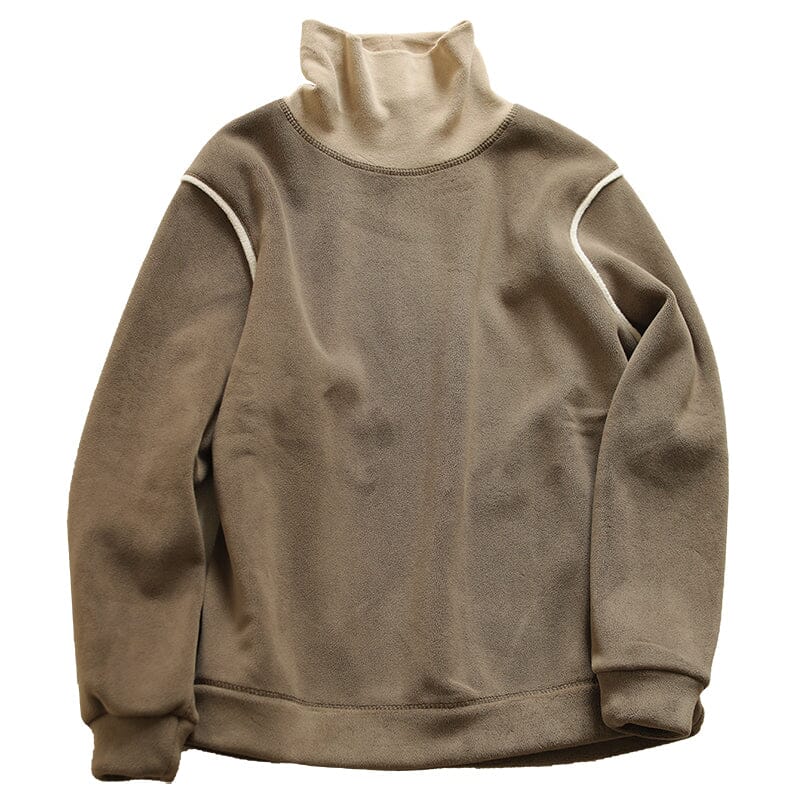 Winter Fashion Patchwork Loose Warm Fleece Sweater
