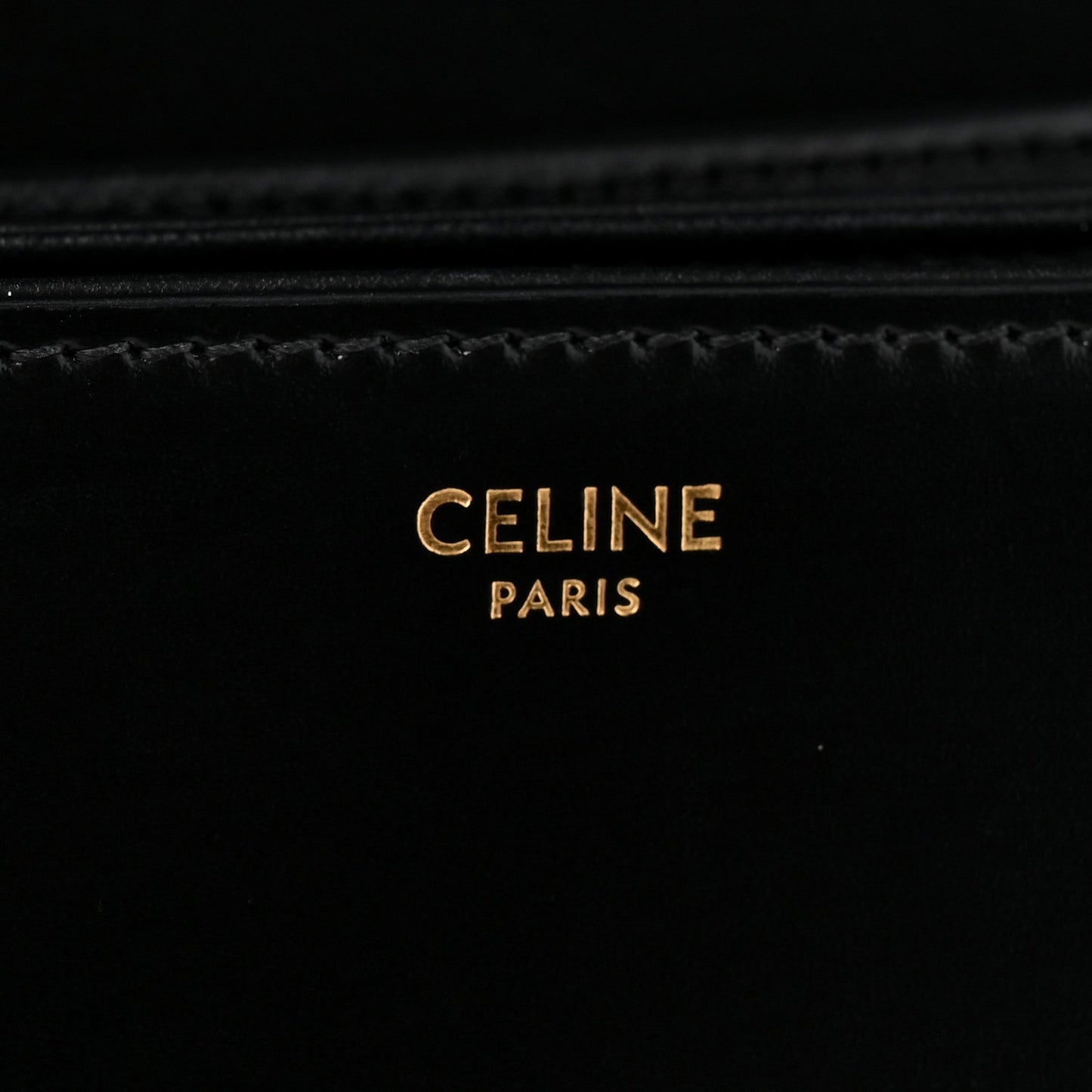 Shiny Calfskin Medium Triomphe Black
