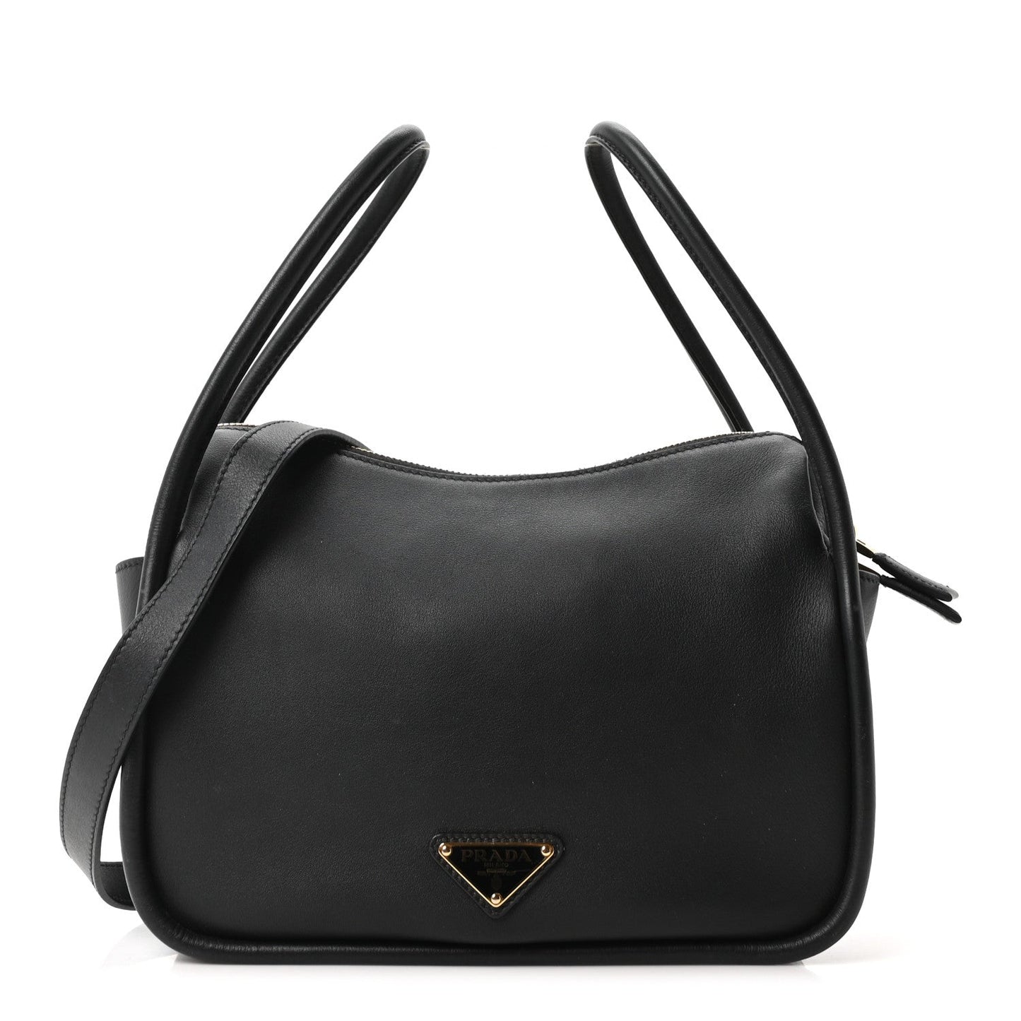 Soft Calfskin Darling Shoulder Bag Black