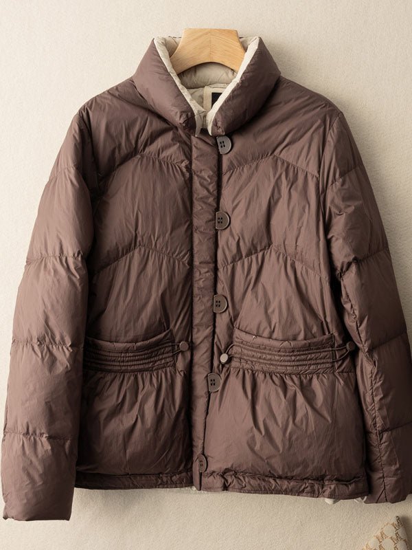 Lightweight And Warm Stand-Up Collar Light Down Jacket