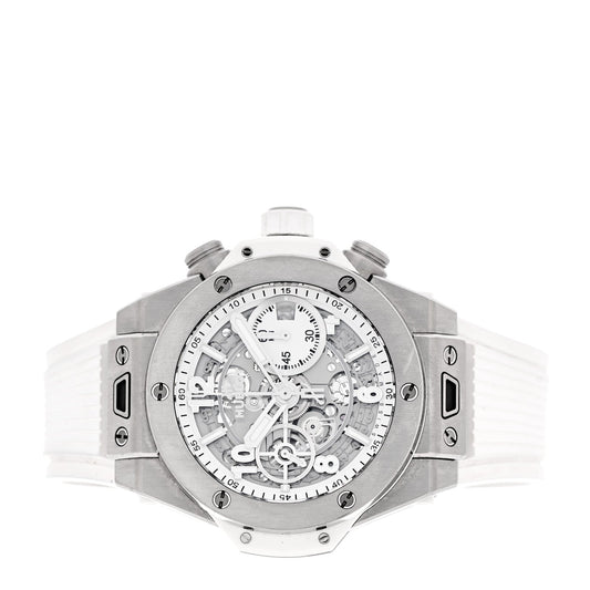 Titanium Rubber 42mm Big Bang Unico Automatic Watch White 441.NE.2010.RW