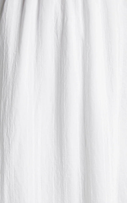Angelique Maxi Dress - Lace Trim Dress In White