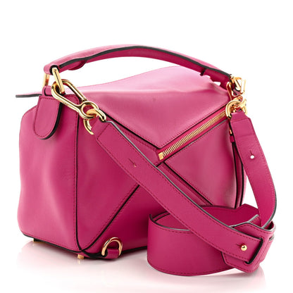 Calfskin Small Puzzle Bag Fuchsia